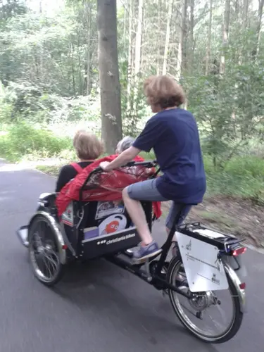 Auf Tour mit der Fahrradrikscha